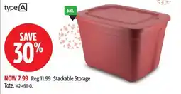 Canadian Tire Type A Stackable Storage Tote offer