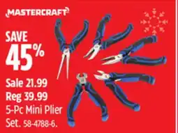 Canadian Tire Mastercraft 5-Pc Mini Plier Set offer
