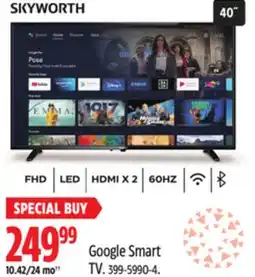 Canadian Tire Skyworth Google Smart TV offer