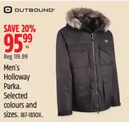 Canadian Tire OUTBOUND Men's Holloway Parka offer