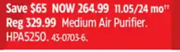 Canadian Tire Medium Air Purifier offer