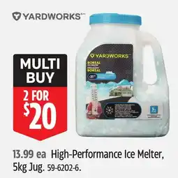 Canadian Tire YARDWORKS High-Performance Ice Melter, 5kg Jug offer