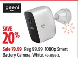 Canadian Tire Geeni 1080p Smart Battery Camera offer