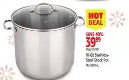 Canadian Tire MASTER Chef 16-Qt Stainless- Steel Stock Pot offer