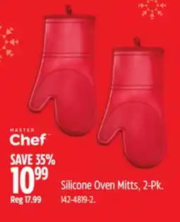 Canadian Tire MASTER Chef Silicone Oven Mitts, 2-Pk offer