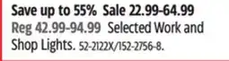 Canadian Tire Globe Selected Work and Shop Lights offer