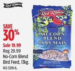 Canadian Tire Red Ribbon No-Corn Blend Bird Feed offer