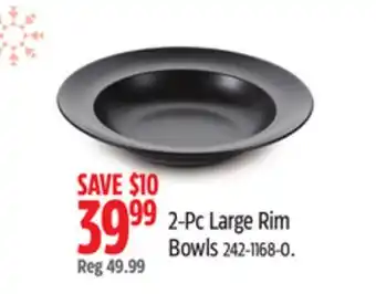 Canadian Tire PADERNO 2-Pc Large Rim Bowls offer