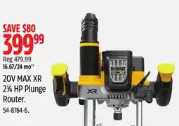 Canadian Tire DEWALT 20V MAX XR 21⁄4 HP Plunge Router offer