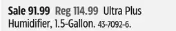 Canadian Tire Honeywell Ultra Plus Humidifier, 1.5-Gallon offer