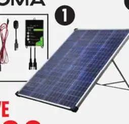 Canadian Tire NOMA 100W Solar Kit with Stand and Charge Controller offer