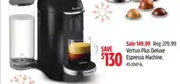 Canadian Tire NESPRESSO Vertuo Plus Deluxe Espresso Machine offer