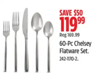 Canadian Tire PADERNO 60-Pc Chelsey Flatware Set offer