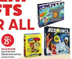 Canadian Tire Selected Games and Toys offer