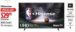 Canadian Tire HiSense ROKU Smart TV offer