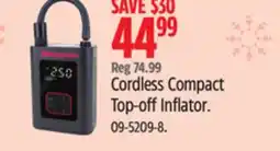 Canadian Tire Cordless Compact Top-off Inflator offer