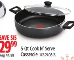 Canadian Tire T-fal 5-Qt Cook N' Serve Casserole offer
