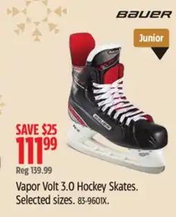 Canadian Tire Bauer Vapor Volt 3.0 Hockey Skates offer