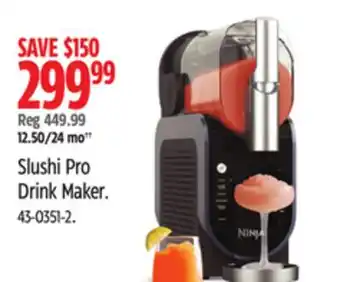 Canadian Tire Slushi Pro Drink Maker offer