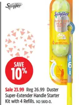 Canadian Tire Duster Super-Extender Handle Starter Kit with 4 Refills offer