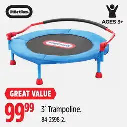 Canadian Tire Little Tikes 3´ Trampoline offer