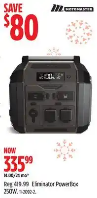 Canadian Tire MotoMaster Eliminator PowerBox 250W offer