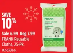 Canadian Tire FRANK Reusable Cloths offer