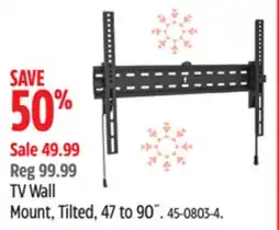 Canadian Tire TV Wall Mount, Tilted, 47 to 90˝ offer