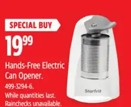Canadian Tire Hands-Free Electric Can Opener offer