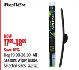 Canadian Tire Reflex All Seasons Wiper Blade offer