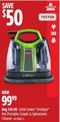Canadian Tire Bissell Little Green ProHeat Pet Portable Carpet & Upholstery Cleaner offer