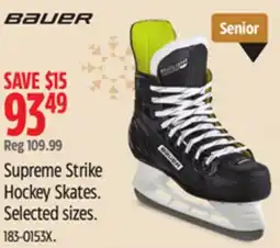Canadian Tire Bauer Supreme Strike Hockey Skates offer