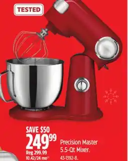 Canadian Tire Cuisinart Precision Master 5.5-Qt Mixer offer