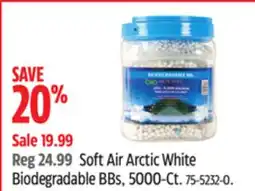 Canadian Tire Soft Air Arctic White Biodegradable BBs, 5000-Ct offer
