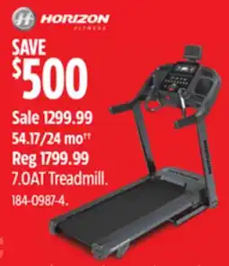 Canadian Tire Horizon 7.0AT Treadmill offer