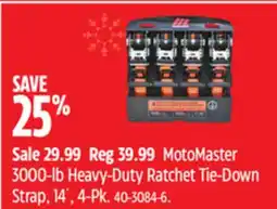 Canadian Tire MotoMaster 3000-lb Heavy-Duty Ratchet Tie-Down Strap offer