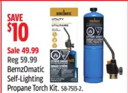 Canadian Tire BernzOmatic Self-Lighting Propane Torch Kit offer