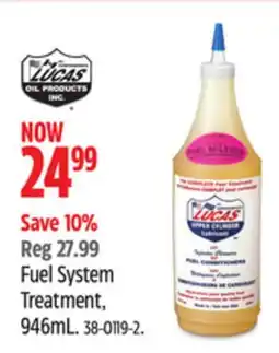 Canadian Tire Lucas Fuel System Treatment, 946mL offer