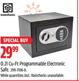 Canadian Tire 0.21 Cu-Ft Programmable Electronic Safe offer