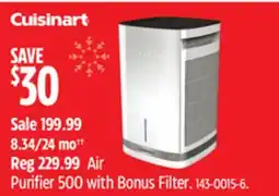 Canadian Tire Cuisinart Air Purifier 500 with Bonus Filter offer