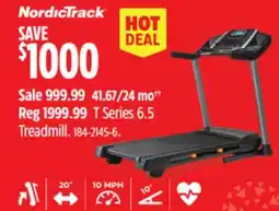 Canadian Tire NordicTrack T Series 6.5 Treadmill offer