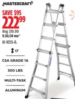 Canadian Tire Mastercraft Grade 1A Aluminum Multi-Task Ladder offer