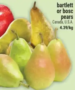 Marché Adonis Bartlett or bosc pears offer