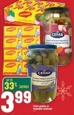 Marché Adonis Cedar pickles or vegetable marinade offer