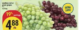 Marché Adonis Seedless red or green grapes offer