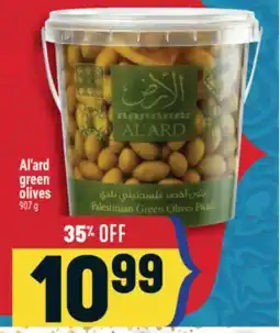 Marché Adonis Al'ard green olives offer