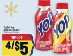 Marché Adonis Yoplait Yop drinkable yogurt offer