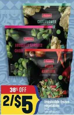 Marché Adonis Irrésistible frozen vegetables offer