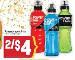 Marché Adonis Powerade sport drink offer