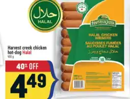 Marché Adonis Harvest creek chicken hot-dog Halal offer